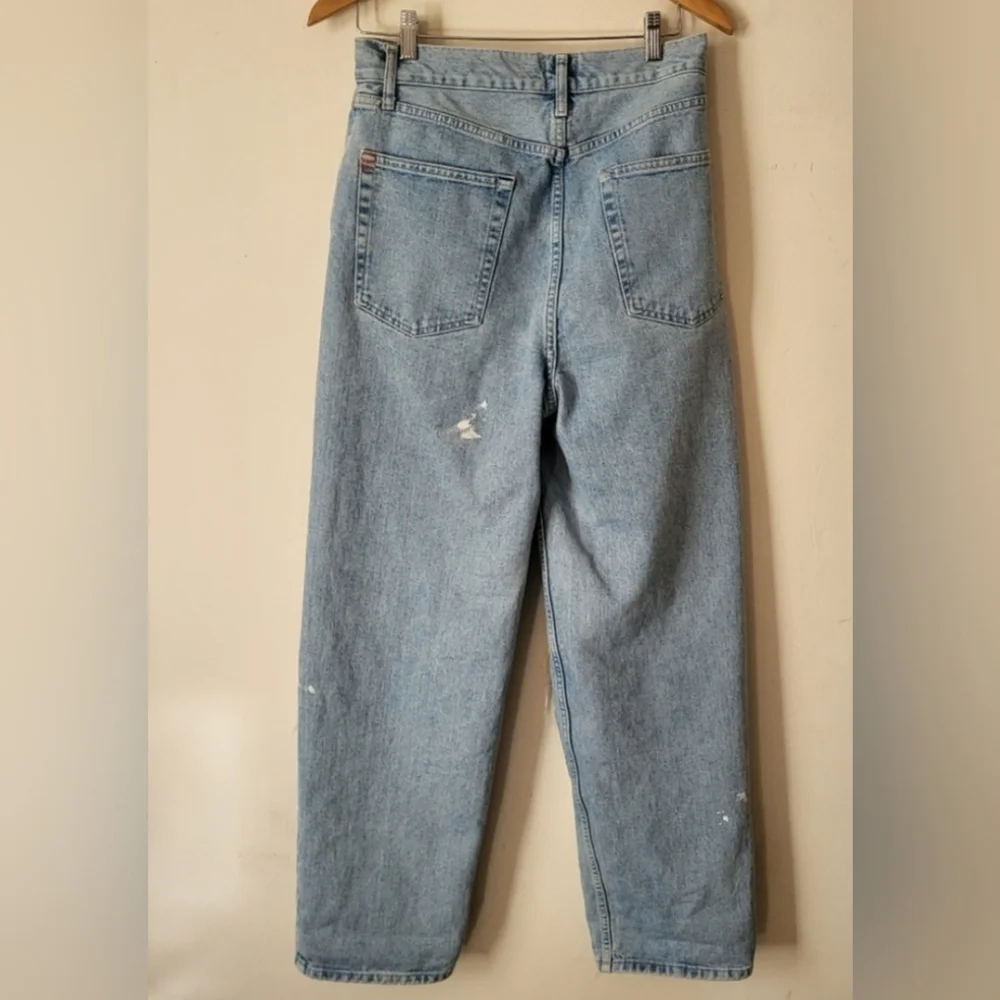BDG Blue Boyfriend Jeans with Distressed Details - Picture 3 of 3